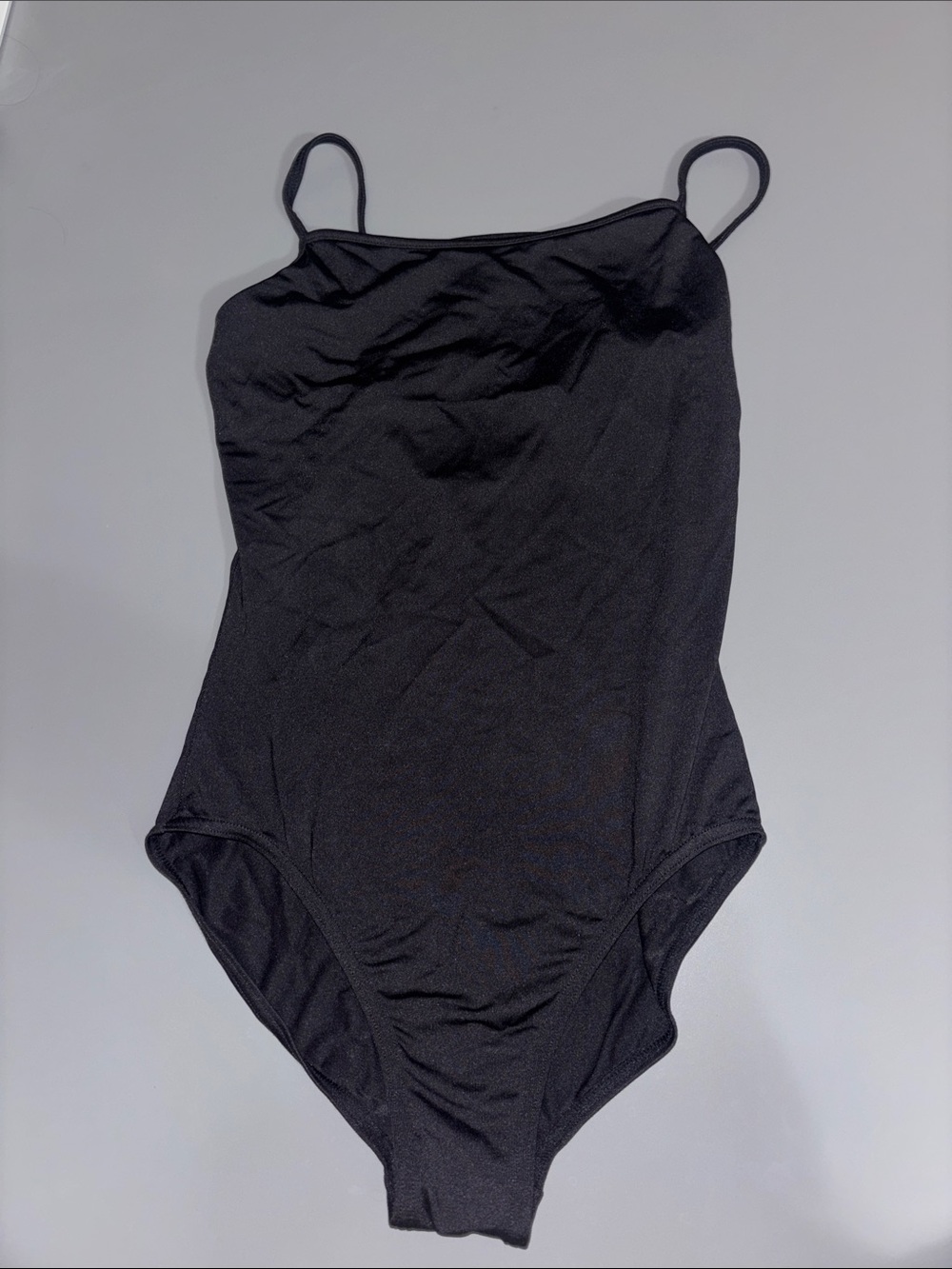 Bloch Black Slim-Strap Leotard